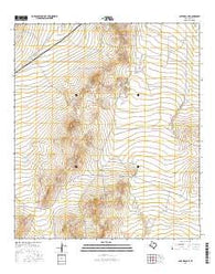 Cave Mesa NE Texas Current topographic map, 1:24000 scale, 7.5 X 7.5 Minute, Year 2016