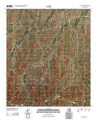 Cave Mesa SE Texas Historical topographic map, 1:24000 scale, 7.5 X 7.5 Minute, Year 2010