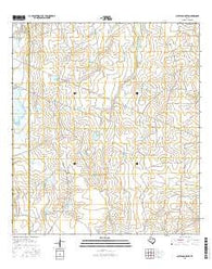 Cayetano Creek Texas Current topographic map, 1:24000 scale, 7.5 X 7.5 Minute, Year 2016