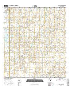 Cayetano Creek Texas Current topographic map, 1:24000 scale, 7.5 X 7.5 Minute, Year 2016