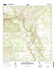 Cayman Lake Texas Current topographic map, 1:24000 scale, 7.5 X 7.5 Minute, Year 2016