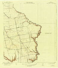 Cedar Bayou Texas Historical topographic map, 1:31680 scale, 7.5 X 7.5 Minute, Year 1919