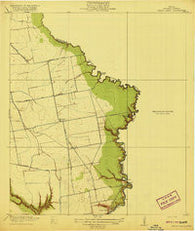 Cedar Bayou Texas Historical topographic map, 1:31680 scale, 7.5 X 7.5 Minute, Year 1919