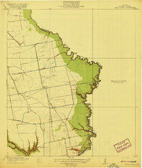 Cedar Bayou Texas Historical topographic map, 1:31680 scale, 7.5 X 7.5 Minute, Year 1919