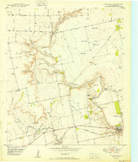 Cedar Bend Texas Historical topographic map, 1:24000 scale, 7.5 X 7.5 Minute, Year 1950