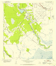 Cedar Lane NE Texas Historical topographic map, 1:24000 scale, 7.5 X 7.5 Minute, Year 1952