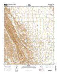 Cedar Arroyo Texas Current topographic map, 1:24000 scale, 7.5 X 7.5 Minute, Year 2016