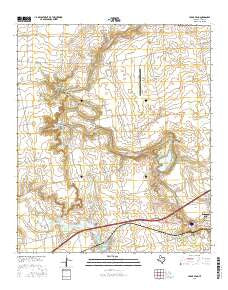 Cedar Bend Texas Current topographic map, 1:24000 scale, 7.5 X 7.5 Minute, Year 2016