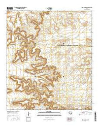 Cedar Canyon Texas Current topographic map, 1:24000 scale, 7.5 X 7.5 Minute, Year 2016