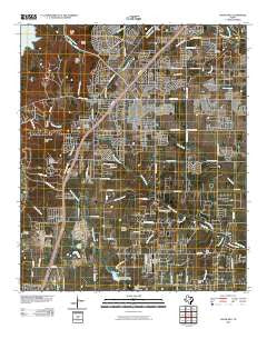 Cedar Hill Texas Historical topographic map, 1:24000 scale, 7.5 X 7.5 Minute, Year 2010