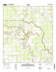 Cedar Lane Texas Current topographic map, 1:24000 scale, 7.5 X 7.5 Minute, Year 2016