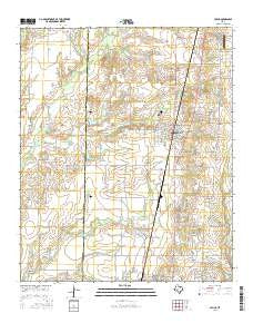 Celina Texas Current topographic map, 1:24000 scale, 7.5 X 7.5 Minute, Year 2016