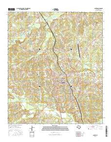 Center Texas Current topographic map, 1:24000 scale, 7.5 X 7.5 Minute, Year 2016