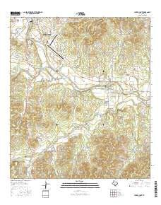 Center Point Texas Current topographic map, 1:24000 scale, 7.5 X 7.5 Minute, Year 2016