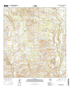 Cerritos Blancos Texas Current topographic map, 1:24000 scale, 7.5 X 7.5 Minute, Year 2016