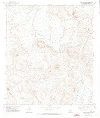 Cerro Castellan Texas Historical topographic map, 1:24000 scale, 7.5 X 7.5 Minute, Year 1971