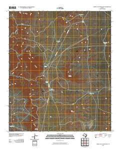 Cerro Alto Mountain Texas Historical topographic map, 1:24000 scale, 7.5 X 7.5 Minute, Year 2010