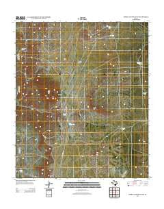 Cerro Alto Mountain Texas Historical topographic map, 1:24000 scale, 7.5 X 7.5 Minute, Year 2013