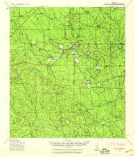 Chacon Creek Texas Historical topographic map, 1:62500 scale, 15 X 15 Minute, Year 1940