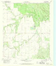Chalk Texas Historical topographic map, 1:24000 scale, 7.5 X 7.5 Minute, Year 1968