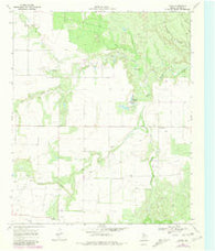 Chalk Texas Historical topographic map, 1:24000 scale, 7.5 X 7.5 Minute, Year 1968