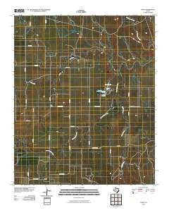 Chalk Texas Historical topographic map, 1:24000 scale, 7.5 X 7.5 Minute, Year 2010