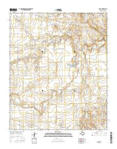 Chalk Texas Current topographic map, 1:24000 scale, 7.5 X 7.5 Minute, Year 2016