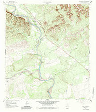 Chalk Bluff Texas Historical topographic map, 1:24000 scale, 7.5 X 7.5 Minute, Year 1960