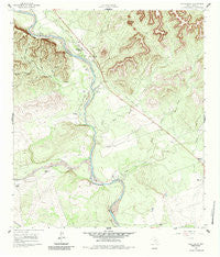 Chalk Bluff Texas Historical topographic map, 1:24000 scale, 7.5 X 7.5 Minute, Year 1960