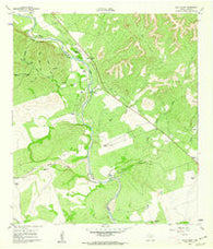 Chalk Bluff Texas Historical topographic map, 1:24000 scale, 7.5 X 7.5 Minute, Year 1960