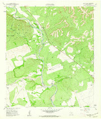 Chalk Bluff Texas Historical topographic map, 1:24000 scale, 7.5 X 7.5 Minute, Year 1960
