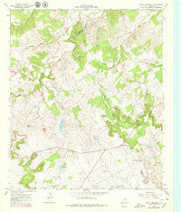 Chalk Mountain Texas Historical topographic map, 1:24000 scale, 7.5 X 7.5 Minute, Year 1966