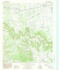 Chalk Peak Texas Historical topographic map, 1:24000 scale, 7.5 X 7.5 Minute, Year 1984