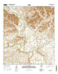 Chalk Bluff Texas Current topographic map, 1:24000 scale, 7.5 X 7.5 Minute, Year 2016
