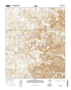 Chalk SW Texas Current topographic map, 1:24000 scale, 7.5 X 7.5 Minute, Year 2016