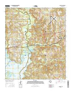 Chandler Texas Current topographic map, 1:24000 scale, 7.5 X 7.5 Minute, Year 2016