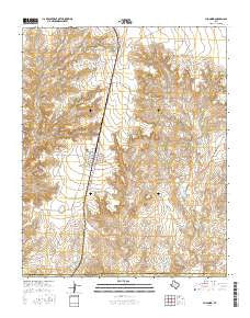 Channing Texas Current topographic map, 1:24000 scale, 7.5 X 7.5 Minute, Year 2016