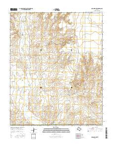 Channing NW Texas Current topographic map, 1:24000 scale, 7.5 X 7.5 Minute, Year 2016