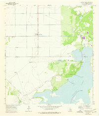 Chapman Ranch Texas Historical topographic map, 1:24000 scale, 7.5 X 7.5 Minute, Year 1969