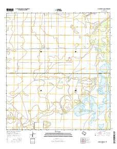 Chapman Ranch Texas Current topographic map, 1:24000 scale, 7.5 X 7.5 Minute, Year 2016