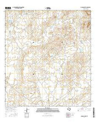 Chargos Creek Texas Current topographic map, 1:24000 scale, 7.5 X 7.5 Minute, Year 2016