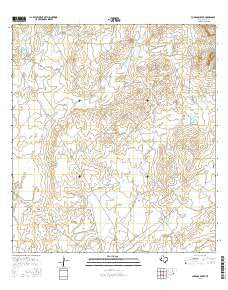 Chargos Creek Texas Current topographic map, 1:24000 scale, 7.5 X 7.5 Minute, Year 2016