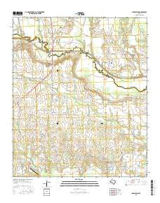 Charleston Texas Current topographic map, 1:24000 scale, 7.5 X 7.5 Minute, Year 2016