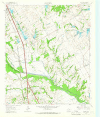 Chatfield Texas Historical topographic map, 1:24000 scale, 7.5 X 7.5 Minute, Year 1961