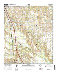 Chatfield Texas Current topographic map, 1:24000 scale, 7.5 X 7.5 Minute, Year 2016