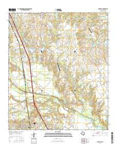 Chatfield Texas Current topographic map, 1:24000 scale, 7.5 X 7.5 Minute, Year 2016