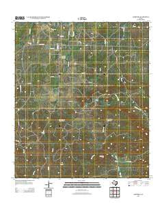 Cherokee Texas Historical topographic map, 1:24000 scale, 7.5 X 7.5 Minute, Year 2012