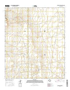 Cheyenne Draw Texas Current topographic map, 1:24000 scale, 7.5 X 7.5 Minute, Year 2016