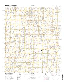 Cheyenne Draw SE Texas Current topographic map, 1:24000 scale, 7.5 X 7.5 Minute, Year 2016