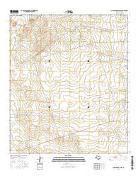Cheyenne Draw SW Texas Current topographic map, 1:24000 scale, 7.5 X 7.5 Minute, Year 2016